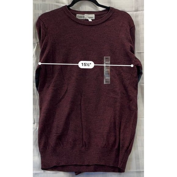 sonoma goods for life men longsleeve Sweater Size S Color Red - Picture 4 of 9